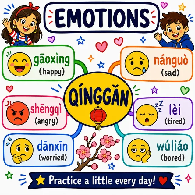 Emotions mind map