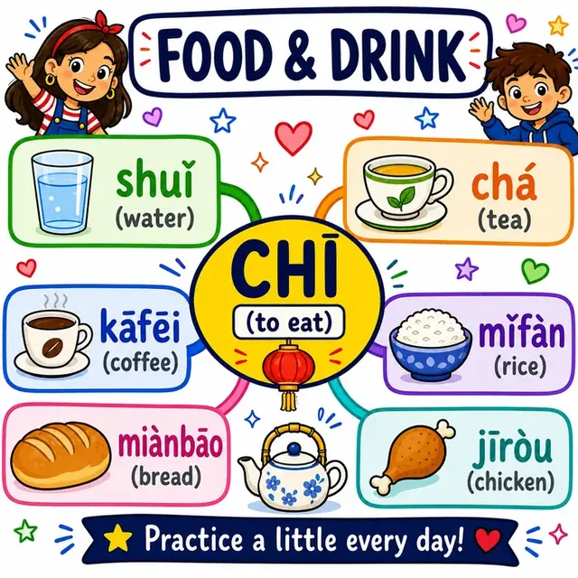 Food vocabulary mind map